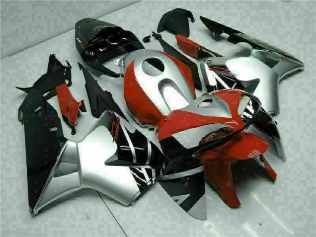 2005-2006 Black Silver Red Honda CBR600RR Motorcycle Fairings Canada 2005-2006 Black Silver Red Honda CBR600RR Motorcycle Fairings Canada
