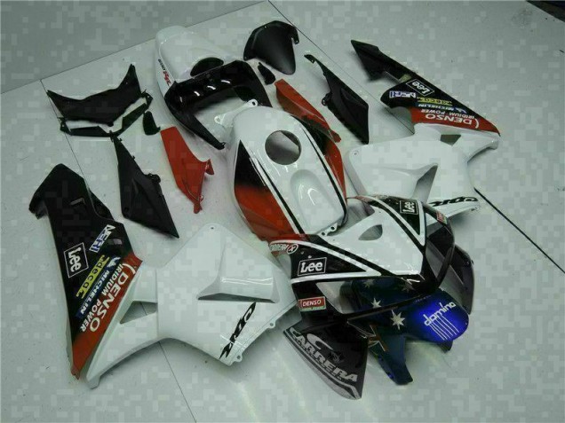 2005-2006 White Red Black Lee Honda CBR600RR Motorbike Fairing Canada 2005-2006 White Red Black Lee Honda CBR600RR Motorbike Fairing Canada