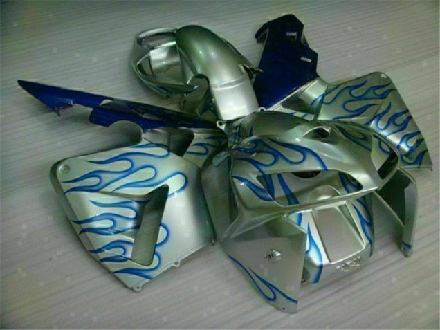 2005-2006 White Blue Flame Honda CBR600RR Motorcycle Fairing Kit Canada 2005-2006 White Blue Flame Honda CBR600RR Motorcycle Fairing Kit Canada