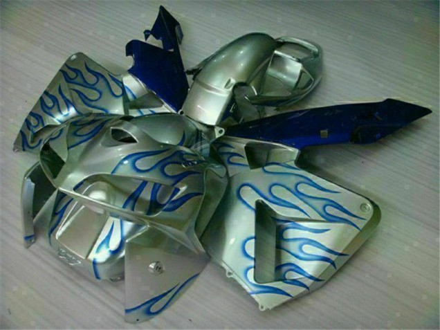 2005-2006 White Blue Flame Honda CBR600RR Motorcycle Fairing Kit Canada 2005-2006 White Blue Flame Honda CBR600RR Motorcycle Fairing Kit Canada