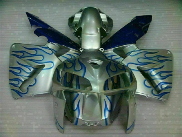 2005-2006 White Blue Flame Honda CBR600RR Motorcycle Fairing Kit Canada 2005-2006 White Blue Flame Honda CBR600RR Motorcycle Fairing Kit Canada