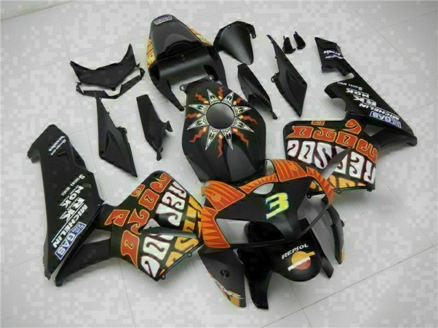 2005-2006 Black Honda CBR600RR Motorbike Fairing Canada 2005-2006 Black Honda CBR600RR Motorbike Fairing Canada