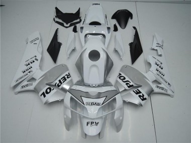 2005-2006 White Silver Black Repsol Honda CBR600RR Motorbike Fairing Canada