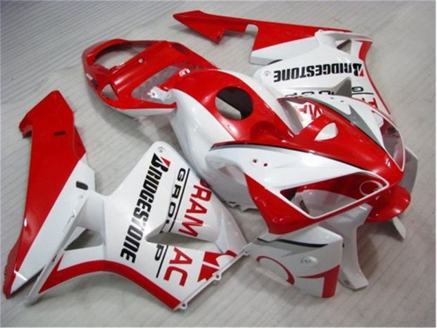 2005-2006 Red White Honda CBR600RR Bike Fairings Canada 2005-2006 Red White Honda CBR600RR Bike Fairings Canada