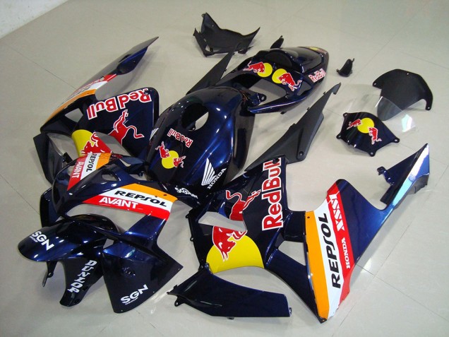 2005-2006 Dark Blue Red Bull Repsol Honda CBR600RR Motorcycle Fairings Kits Canada 2005-2006 Dark Blue Red Bull Repsol Honda CBR600RR Motorcycle Fairings Kits Canada