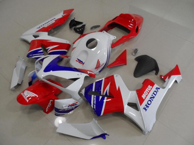 2005-2006 White Blue Red Motul HRC Honda CBR600RR Moto Fairings Canada 2005-2006 White Blue Red Motul HRC Honda CBR600RR Moto Fairings Canada