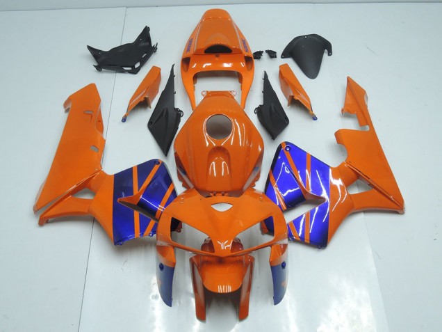 2005-2006 Orange Blue Honda CBR600RR Motorcycle Fairings Kit Canada 2005-2006 Orange Blue Honda CBR600RR Motorcycle Fairings Kit Canada