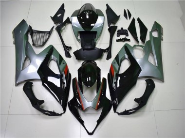 2005-2006 Black Silver Suzuki GSXR 1000 Motorcycle Fairing Kit Canada