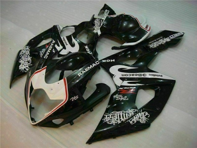 2005-2006 White Black Suzuki GSXR 1000 Motorcycle Fairings Kit Canada 2005-2006 White Black Suzuki GSXR 1000 Motorcycle Fairings Kit Canada