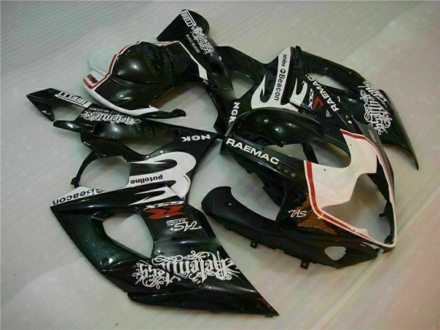 2005-2006 White Black Suzuki GSXR 1000 Motorcycle Fairings Kit Canada 2005-2006 White Black Suzuki GSXR 1000 Motorcycle Fairings Kit Canada
