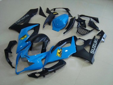 2005-2006 Blue and Matte Black Suzuki GSXR 1000 Bike Fairings Canada