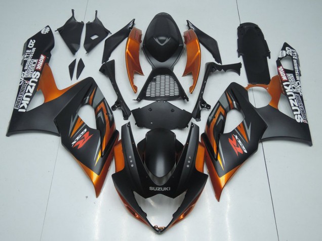 2005-2006 Brown and Matte Black Suzuki GSXR 1000 Replacement Motorcycle Fairings Canada 2005-2006 Brown and Matte Black Suzuki GSXR 1000 Replacement Motorcycle Fairings Canada
