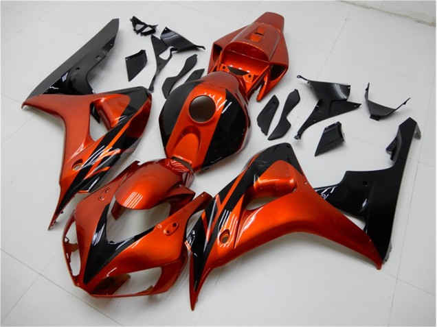 2006-2007 Orange Black Honda CBR1000RR Motorcycle Fairings Kit Canada 2006-2007 Orange Black Honda CBR1000RR Motorcycle Fairings Kit Canada