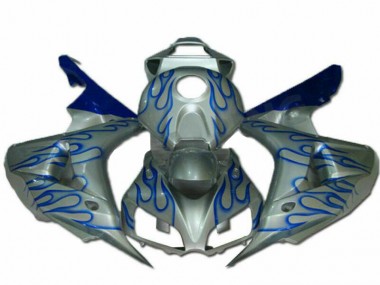 2006-2007 Blue Flame Silver Honda CBR1000RR Motorcycle Fairing Kits Canada