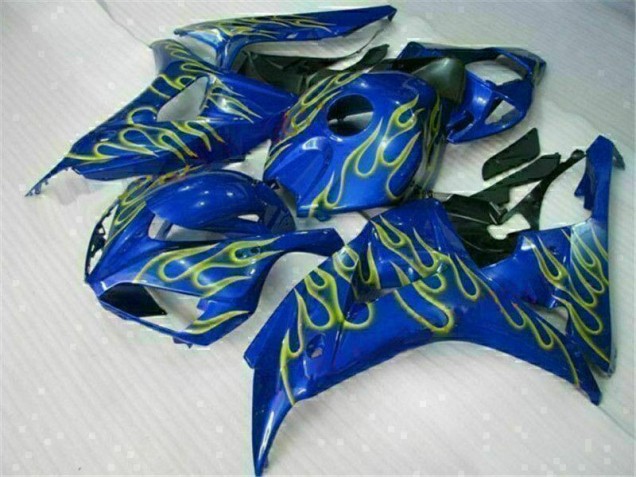 2006-2007 Yellow Flame Blue Honda CBR1000RR Replacement Fairings Canada 2006-2007 Yellow Flame Blue Honda CBR1000RR Replacement Fairings Canada