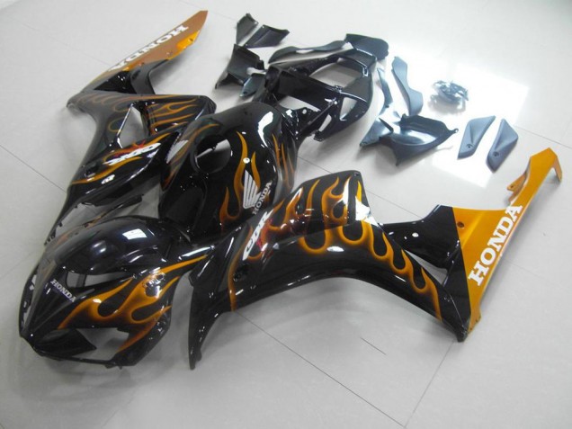 2006-2007 Gold Flame Honda CBR1000RR Motorcycle Fairings Kits Canada 2006-2007 Gold Flame Honda CBR1000RR Motorcycle Fairings Kits Canada