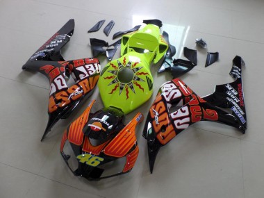 2006-2007 Rossi Fluro Green Honda CBR1000RR Motorcyle Fairings Canada
