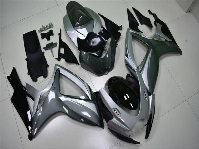 2006-2007 Silver Grey Suzuki GSXR 600/750 Motorcycle Replacement Fairings Canada 2006-2007 Silver Grey Suzuki GSXR 600/750 Motorcycle Replacement Fairings Canada