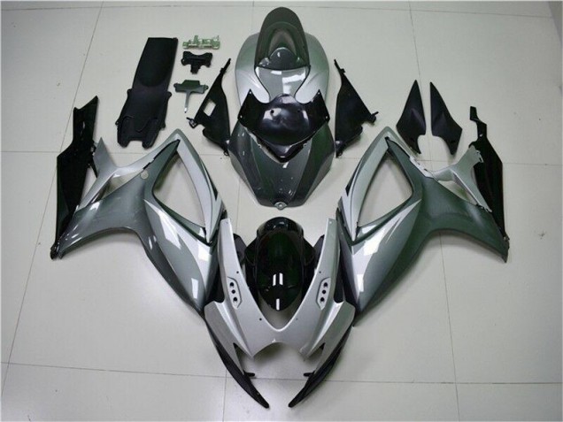 2006-2007 Silver Grey Suzuki GSXR 600/750 Motorcycle Replacement Fairings Canada 2006-2007 Silver Grey Suzuki GSXR 600/750 Motorcycle Replacement Fairings Canada