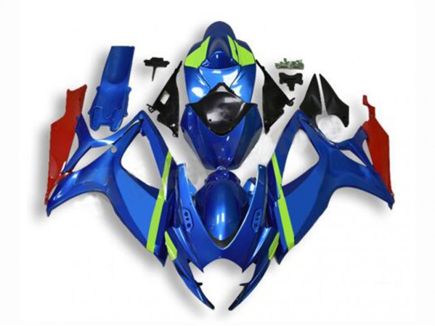 2006-2007 Blue Suzuki GSXR 600/750 Motorcyle Fairings Canada 2006-2007 Blue Suzuki GSXR 600/750 Motorcyle Fairings Canada