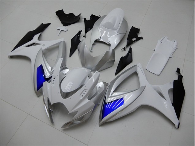 2006-2007 White Blue Suzuki GSXR 600/750 Motorcylce Fairings Canada 2006-2007 White Blue Suzuki GSXR 600/750 Motorcylce Fairings Canada