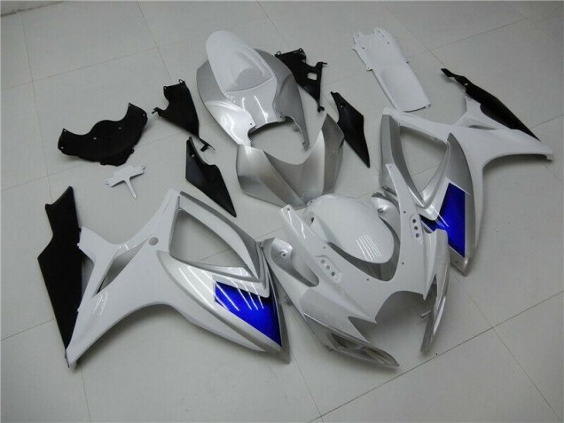 2006-2007 White Blue Suzuki GSXR 600/750 Motorcylce Fairings Canada 2006-2007 White Blue Suzuki GSXR 600/750 Motorcylce Fairings Canada
