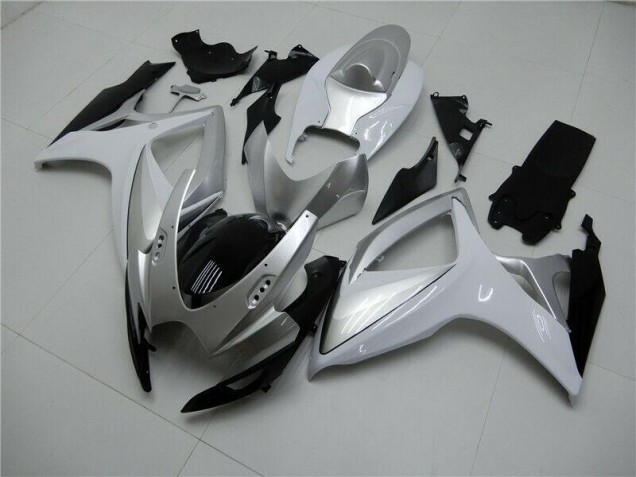 2006-2007 Silver Suzuki GSXR 600/750 Motorcycle Fairings Kits Canada 2006-2007 Silver Suzuki GSXR 600/750 Motorcycle Fairings Kits Canada