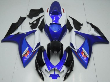 2006-2007 White Blue Suzuki GSXR 600/750 Motorcyle Fairings Canada