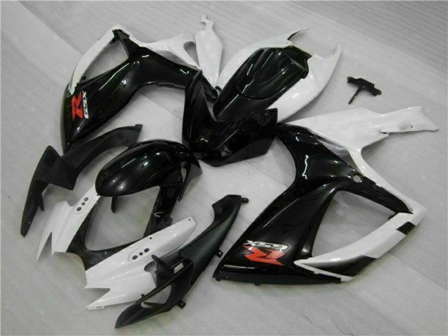 2006-2007 White Black Suzuki GSXR 600/750 Motorcycle Fairings Kit Canada 2006-2007 White Black Suzuki GSXR 600/750 Motorcycle Fairings Kit Canada