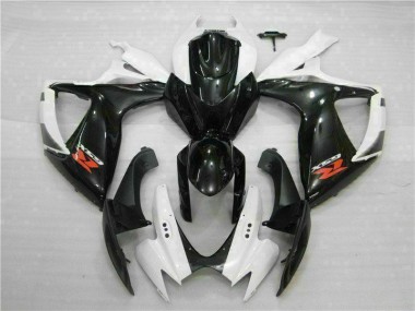 2006-2007 White Black Suzuki GSXR 600/750 Motorcycle Fairings Kit Canada