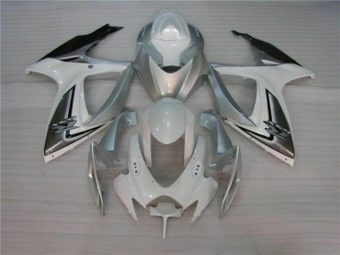 2006-2007 White Silver Suzuki GSXR 600/750 Motorcycle Fairing Canada