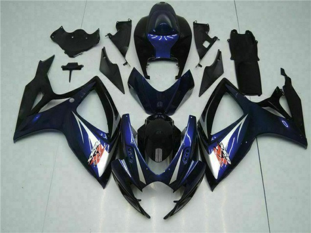 2006-2007 Black Blue Suzuki GSXR 600/750 Motorbike Fairing Kits Canada 2006-2007 Black Blue Suzuki GSXR 600/750 Motorbike Fairing Kits Canada