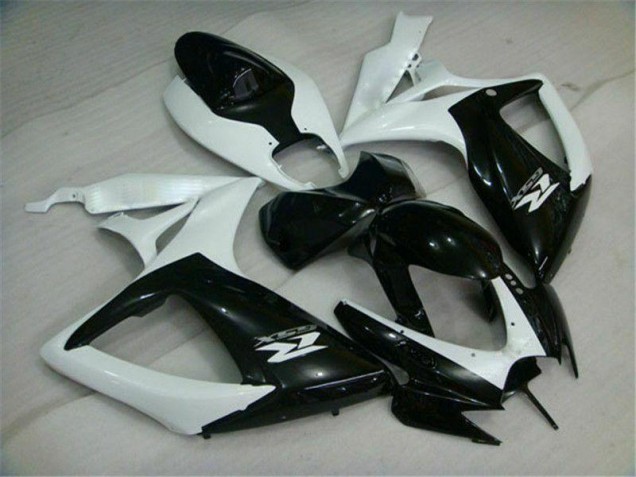 2006-2007 Black White Suzuki GSXR 600/750 Motorcycle Replacement Fairings Canada 2006-2007 Black White Suzuki GSXR 600/750 Motorcycle Replacement Fairings Canada