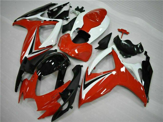 2006-2007 Red White Suzuki GSXR 600/750 Motorcycle Fairings Kits Canada 2006-2007 Red White Suzuki GSXR 600/750 Motorcycle Fairings Kits Canada