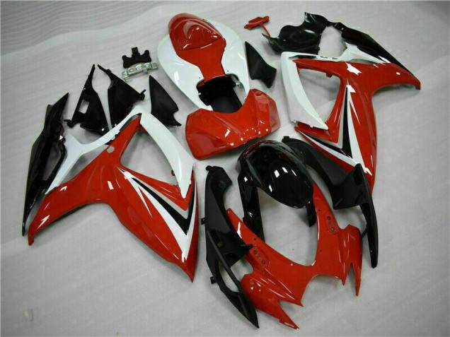 2006-2007 Red White Suzuki GSXR 600/750 Motorcycle Fairings Kits Canada 2006-2007 Red White Suzuki GSXR 600/750 Motorcycle Fairings Kits Canada