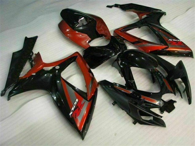 2006-2007 Black Red Suzuki GSXR 600/750 Motorcyle Fairings Canada 2006-2007 Black Red Suzuki GSXR 600/750 Motorcyle Fairings Canada