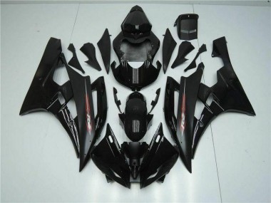 2006-2007 Black Yamaha YZF R6 Motorbike Fairings Manufacturers Canada