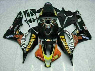 2007-2008 Black Yellow Repsol 46 Honda CBR600RR Motorcycle Bodywork Canada