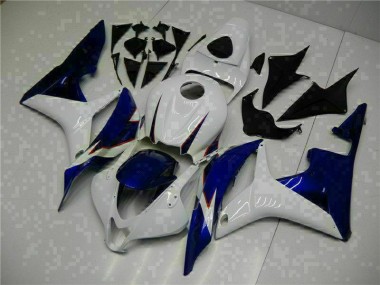2007-2008 White Blue Honda CBR600RR Replacement Motorcycle Fairings Canada