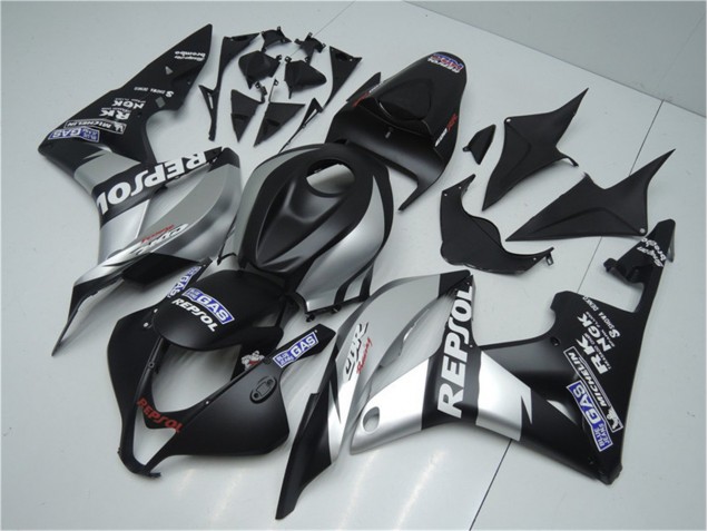 2007-2008 Silver Repsol Black Honda CBR600RR Bike Fairings Canada 2007-2008 Silver Repsol Black Honda CBR600RR Bike Fairings Canada