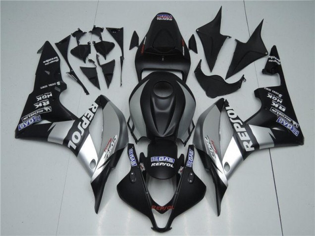 2007-2008 Silver Repsol Black Honda CBR600RR Bike Fairings Canada 2007-2008 Silver Repsol Black Honda CBR600RR Bike Fairings Canada