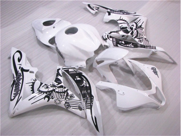 2007-2008 Black White Honda CBR600RR Replacement Motorcycle Fairings Canada 2007-2008 Black White Honda CBR600RR Replacement Motorcycle Fairings Canada