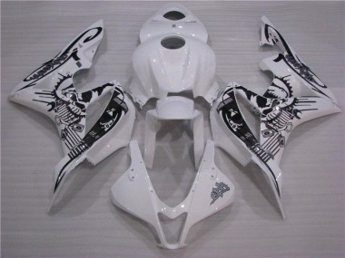 2007-2008 Black White Honda CBR600RR Replacement Motorcycle Fairings Canada