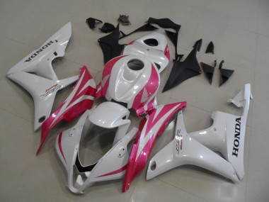 2007-2008 Pearl White with Pink Honda CBR600RR Motorbike Fairing Canada