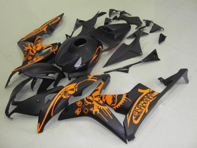2007-2008 Matte Black Orange Sticker Honda CBR600RR Motorbike Fairing Canada 2007-2008 Matte Black Orange Sticker Honda CBR600RR Motorbike Fairing Canada