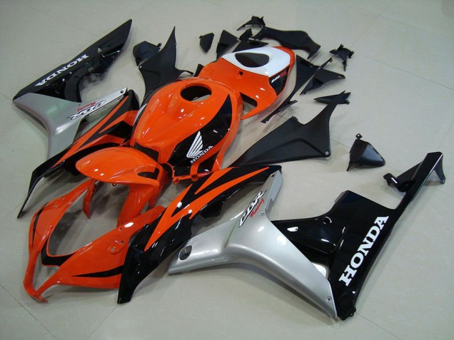2007-2008 Orange Silver Black Honda CBR600RR Motorcyle Fairings Canada 2007-2008 Orange Silver Black Honda CBR600RR Motorcyle Fairings Canada