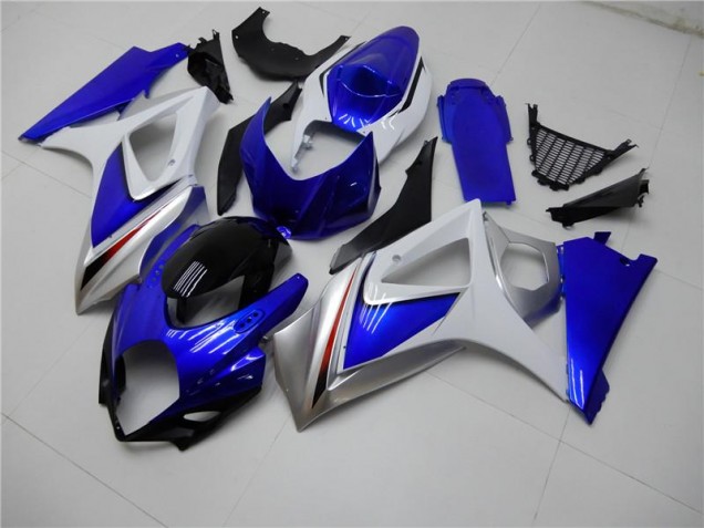 2007-2008 Blue White Suzuki GSXR 1000 K7 Motorcycle Fairings Canada 2007-2008 Blue White Suzuki GSXR 1000 K7 Motorcycle Fairings Canada