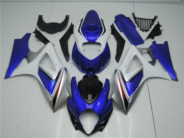 2007-2008 Blue White Suzuki GSXR 1000 K7 Motorcycle Fairings Canada 2007-2008 Blue White Suzuki GSXR 1000 K7 Motorcycle Fairings Canada