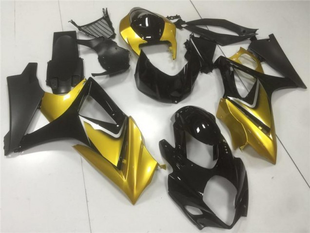 2007-2008 Gold Black Suzuki GSXR 1000 K7 Motorbike Fairing Canada 2007-2008 Gold Black Suzuki GSXR 1000 K7 Motorbike Fairing Canada