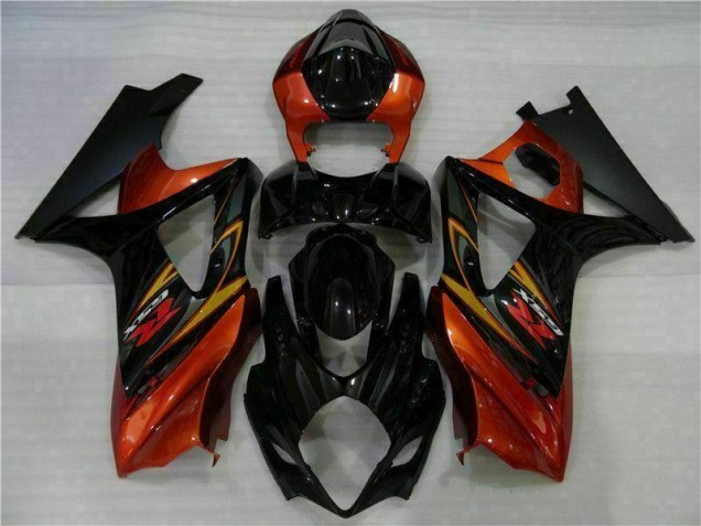 2007-2008 Black Suzuki GSXR 1000 K7 Motorcycle Fairing Kit Canada 2007-2008 Black Suzuki GSXR 1000 K7 Motorcycle Fairing Kit Canada